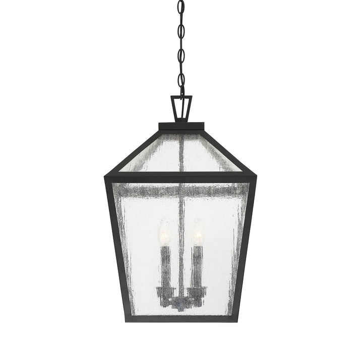 Savoy House Woodstock 4-Light Outdoor Hanging Lantern - Model 5-104-BK