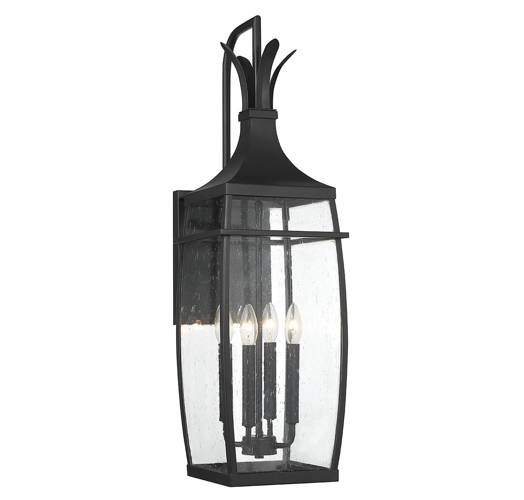 Savoy House Montpelier Outdoor Wall Lantern in Matte Black