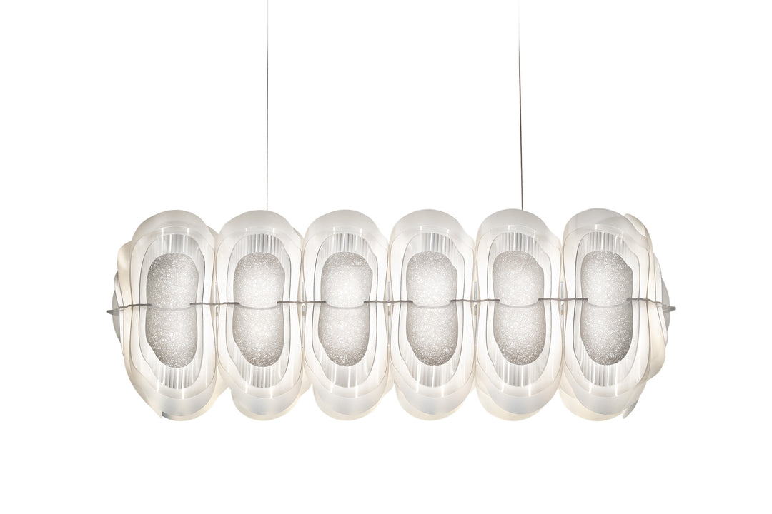 Slamp Fiordlys Suspension Linear - White