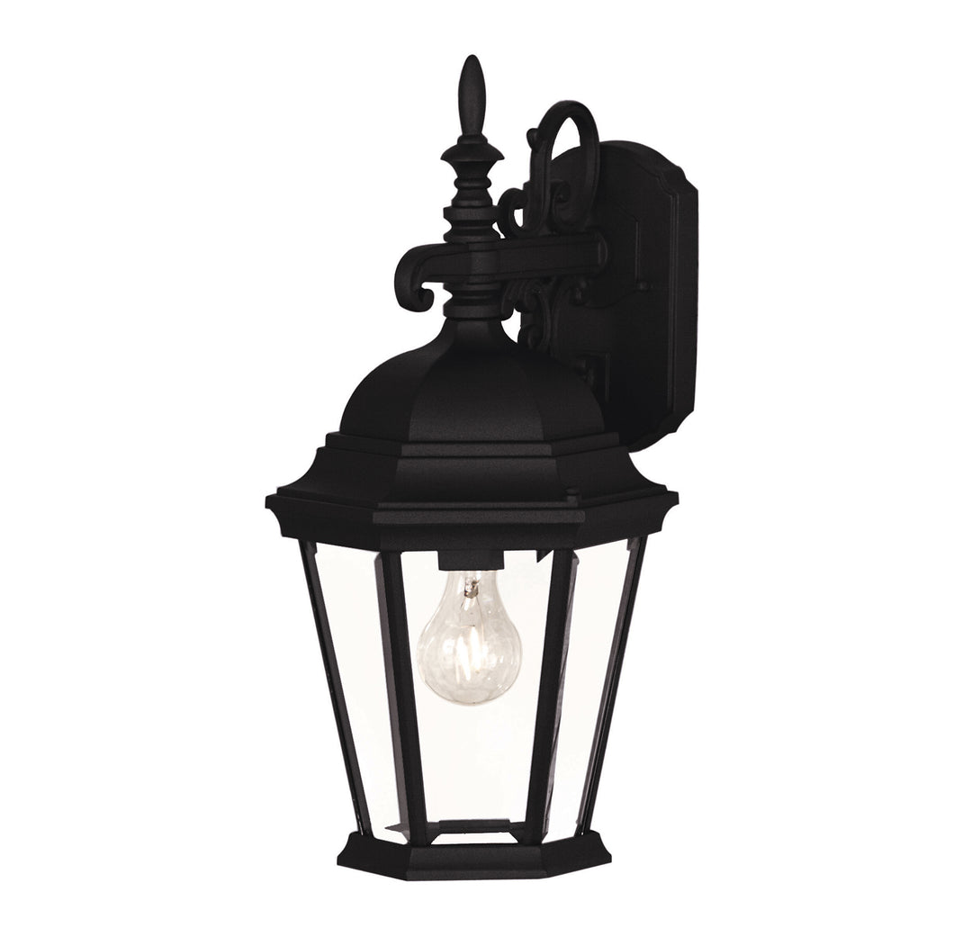 Savoy House 1-Light Outdoor Wall Lantern in Black - Model M50055BK