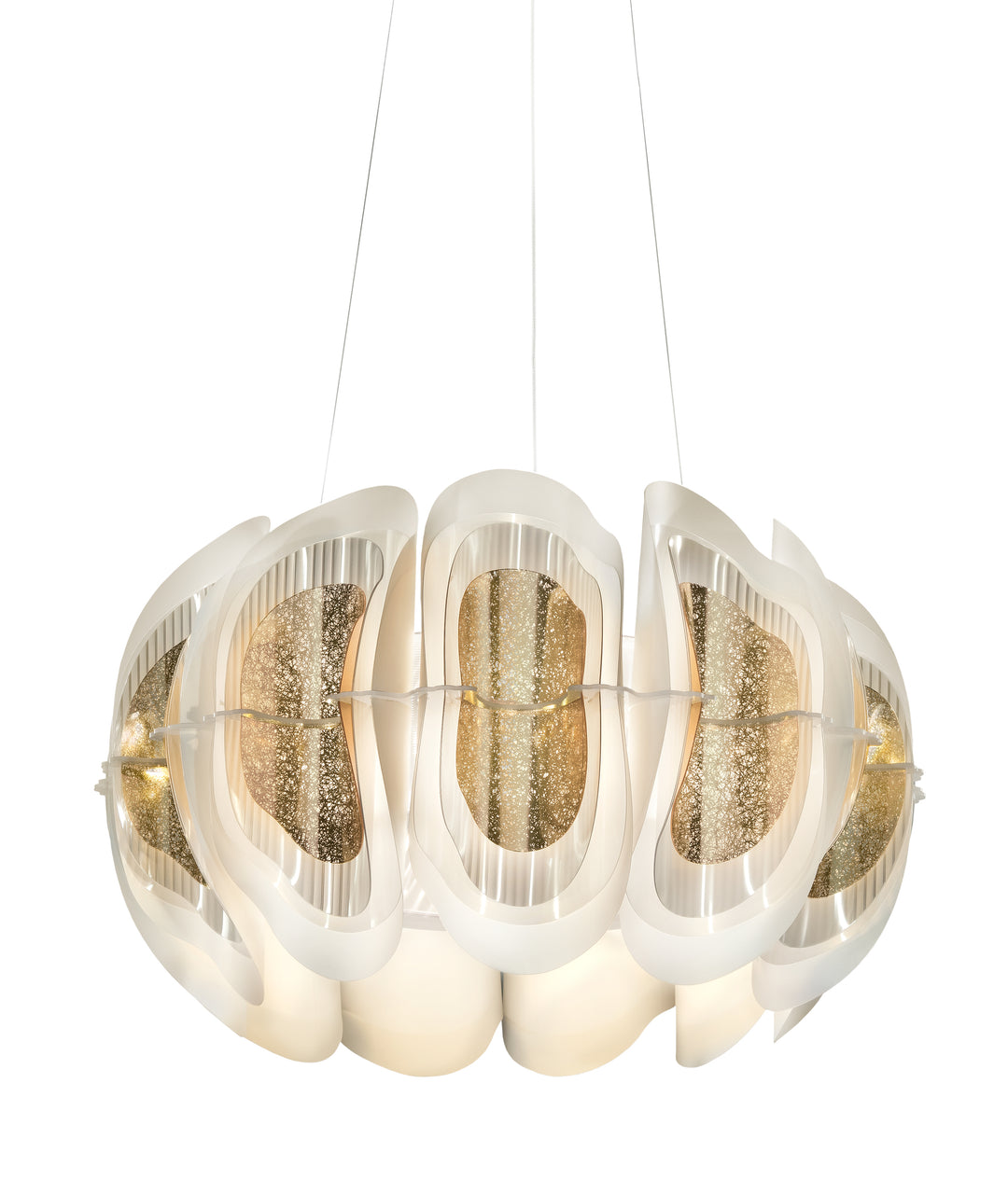 Slamp Fiordlys Suspension Round - Gold