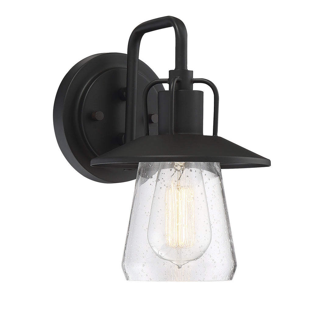 Savoy House 1-Light Outdoor Wall Lantern in Matte Black - Model M50022BK