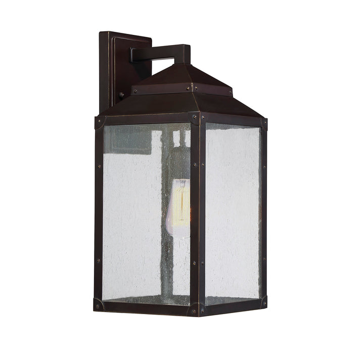 Savoy House Brennan Outdoor Wall Lantern in English Bronze with Gold