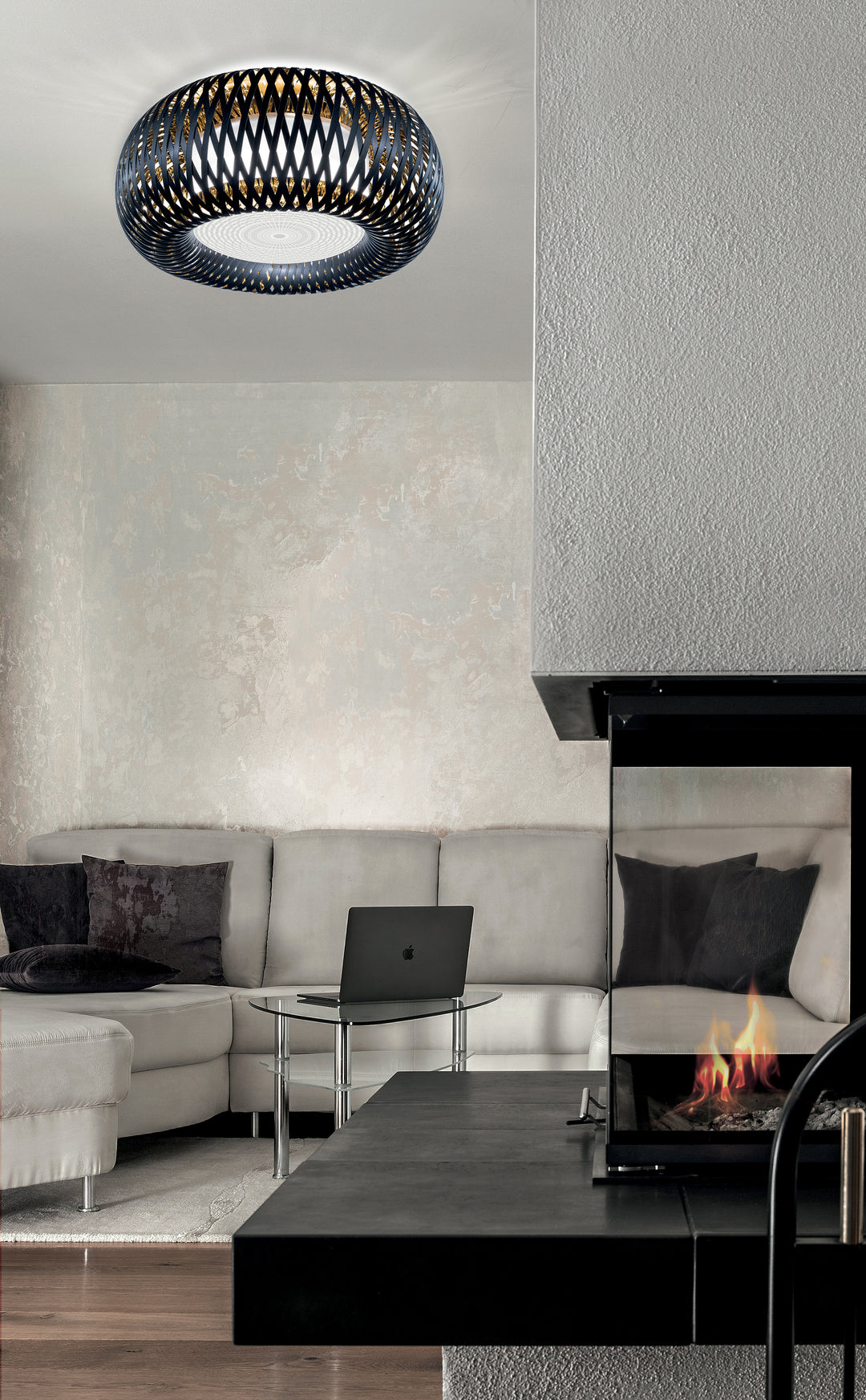 Slamp Kalatos Ceiling - Black/Gold