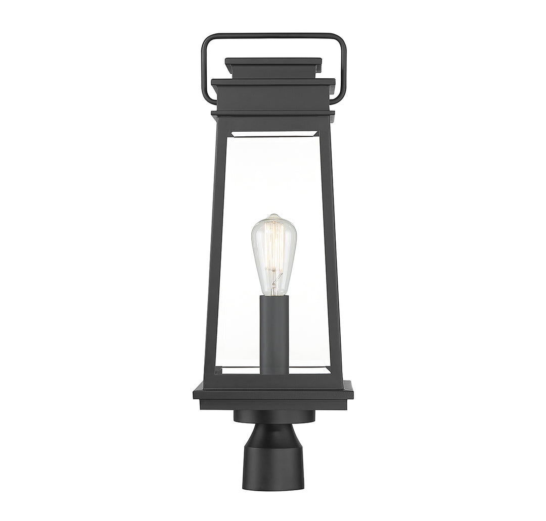 Savoy House Boone 1-Light Outdoor Post Lantern - Model 5-817-BK