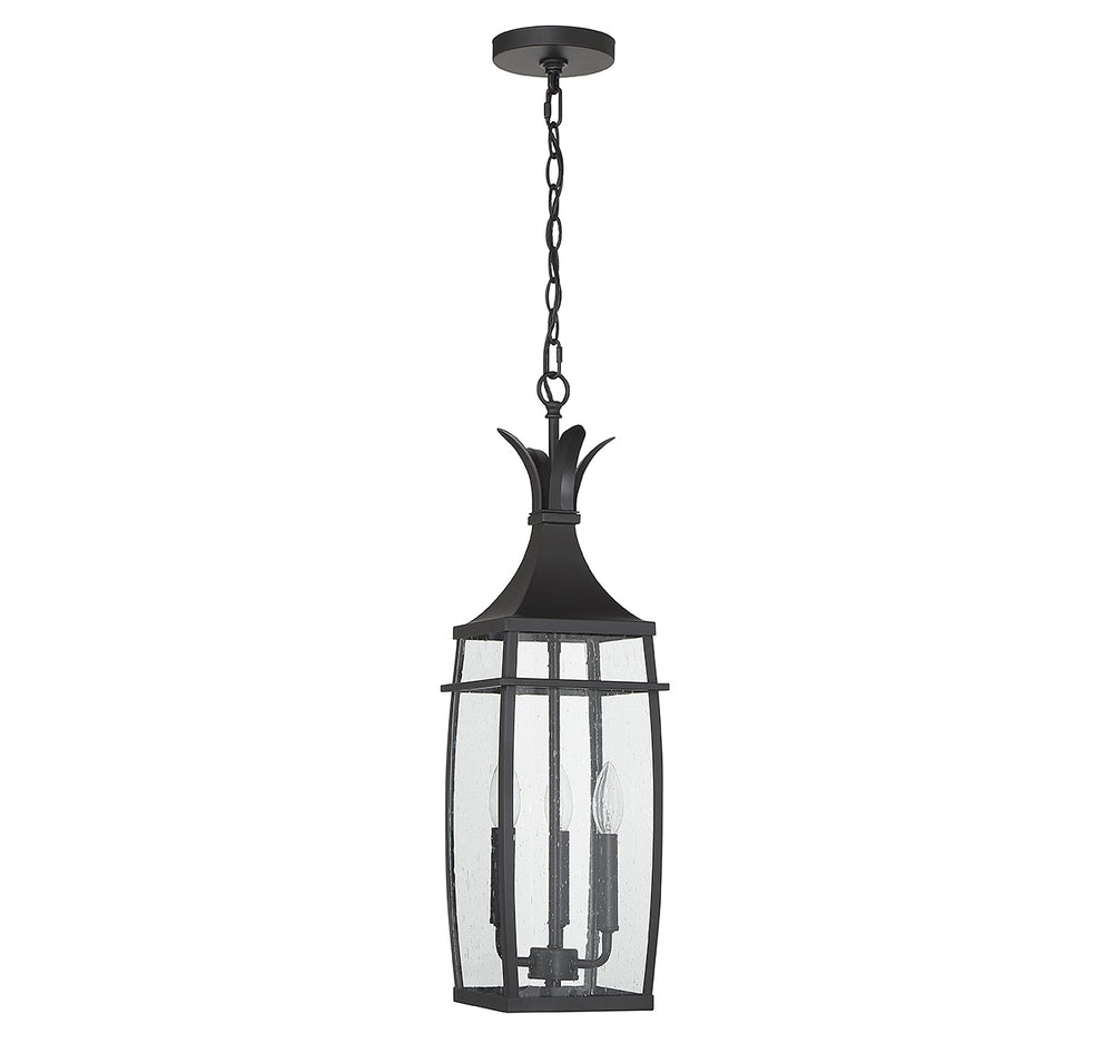 Savoy House Montpelier 3-Light Outdoor Hanging Lantern - Model 5-763-BK