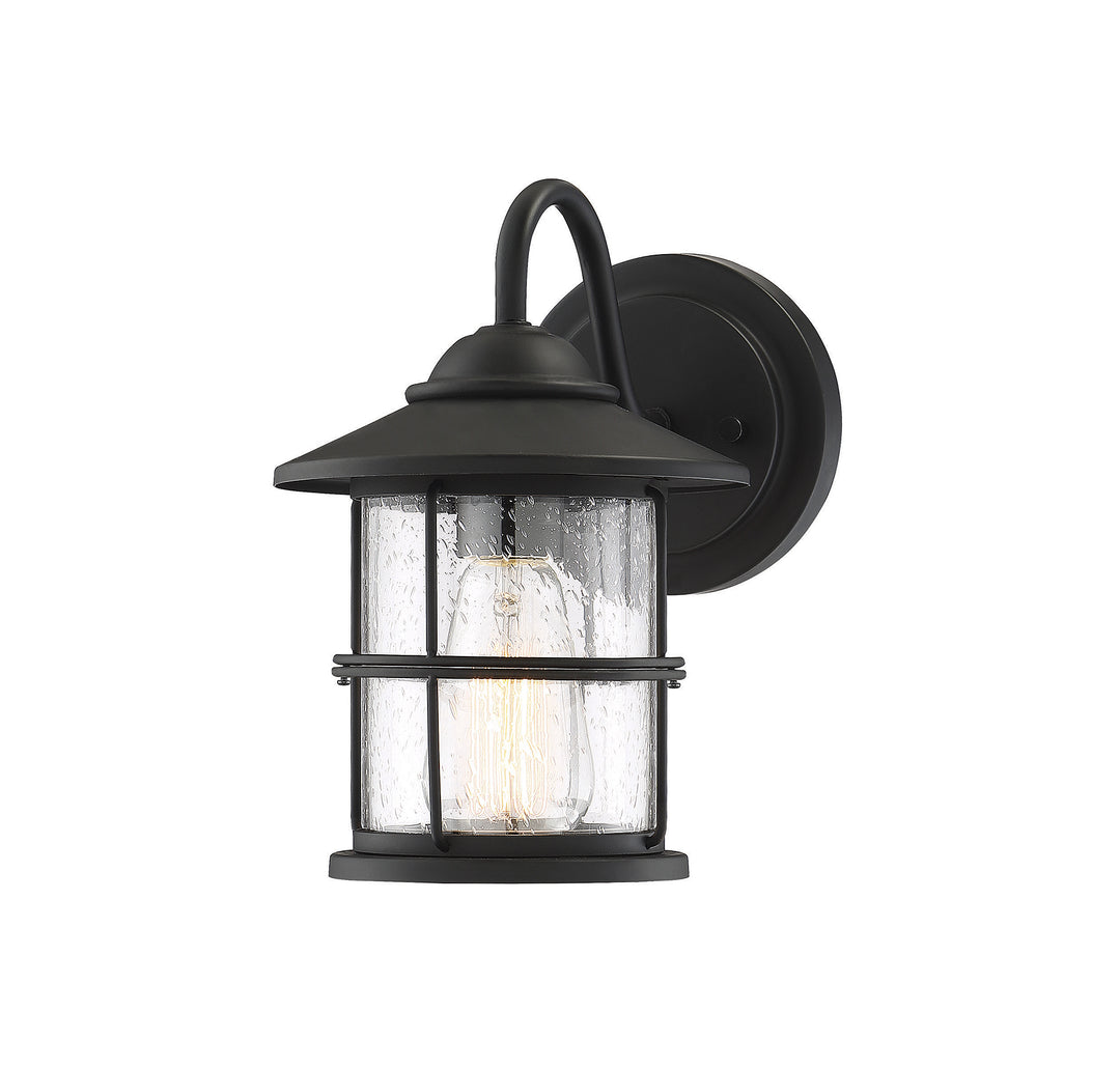 Savoy House 1-Light Outdoor Wall Lantern in Matte Black - Model M50014BK