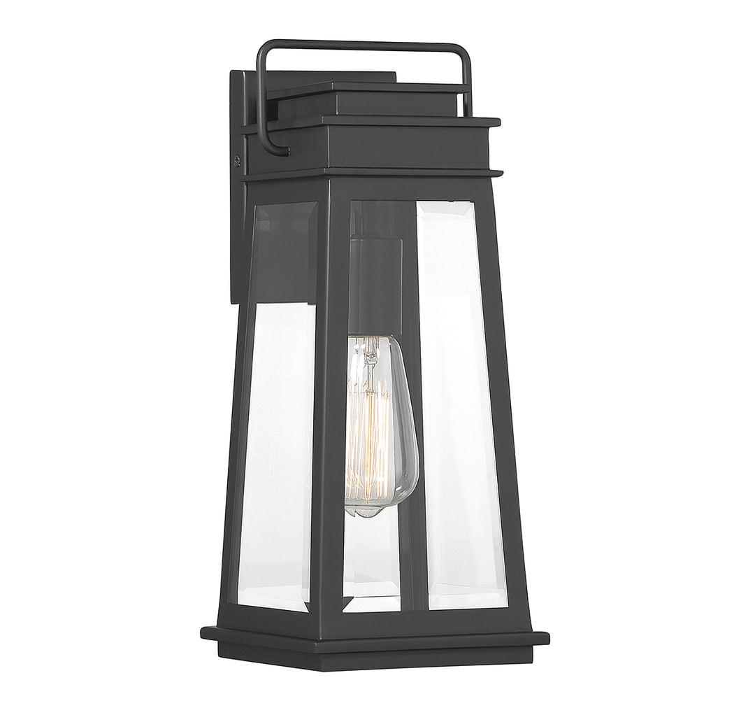 Savoy House Boone Outdoor Wall Lantern in Matte Black