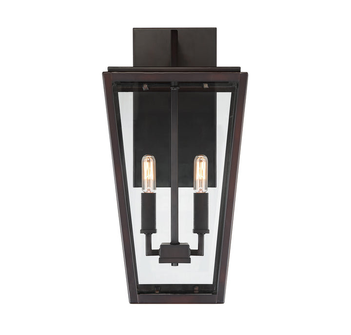Savoy House Milton Outdoor Wall Lantern in English Bronze
