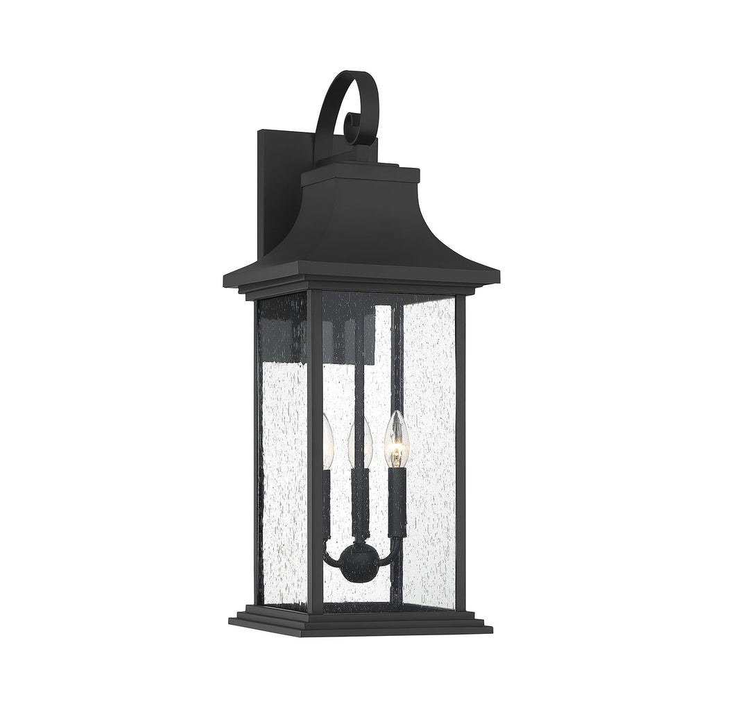 Savoy House Hancock Outdoor Wall Lantern in Matte Black