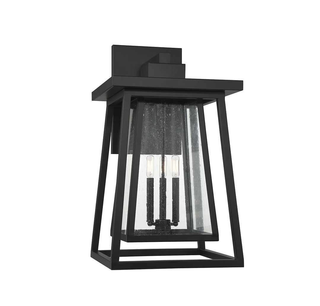 Savoy House Denver Outdoor Wall Lantern in Matte Black