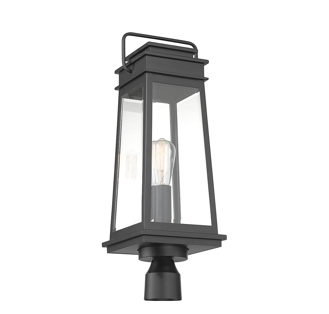 Savoy House Boone 1-Light Outdoor Post Lantern - Model 5-817-BK