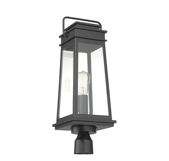 Savoy House Boone 1-Light Outdoor Post Lantern - Model 5-817-BK