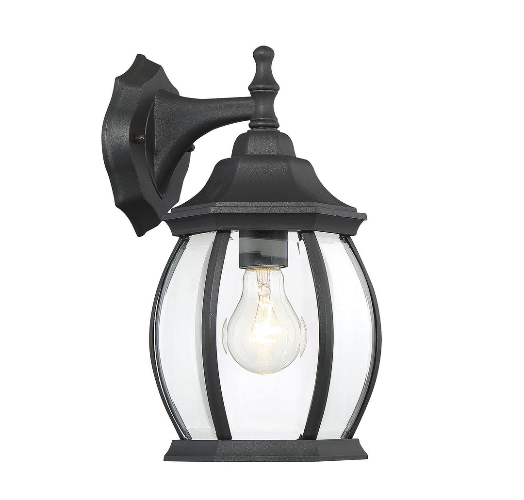 Savoy House 1-Light Outdoor Wall Lantern in Black - Model M50053BK