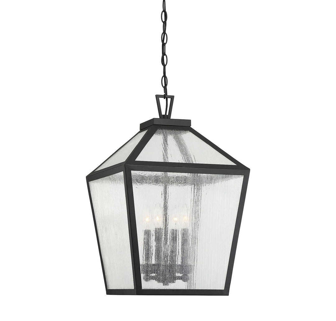 Savoy House Woodstock 4-Light Outdoor Hanging Lantern - Model 5-104-BK
