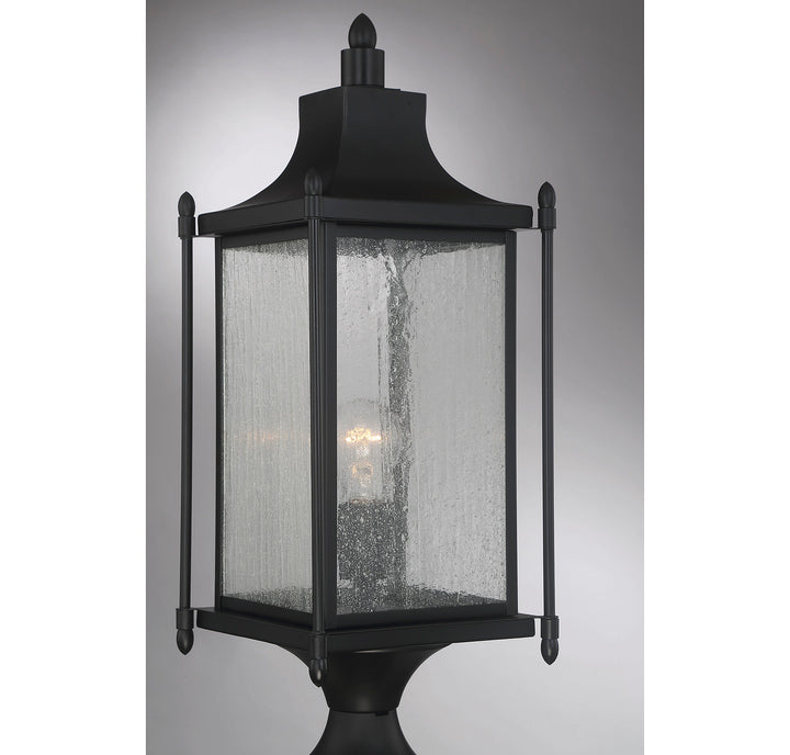 Savoy House Dunnmore 1-Light Outdoor Post Lantern - Model 5-3454-BK