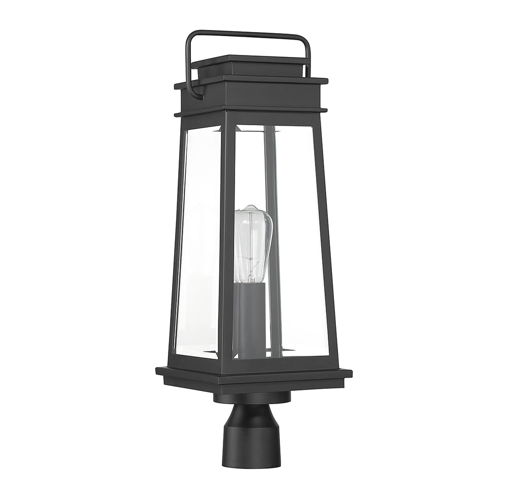 Savoy House Boone 1-Light Outdoor Post Lantern - Model 5-817-BK