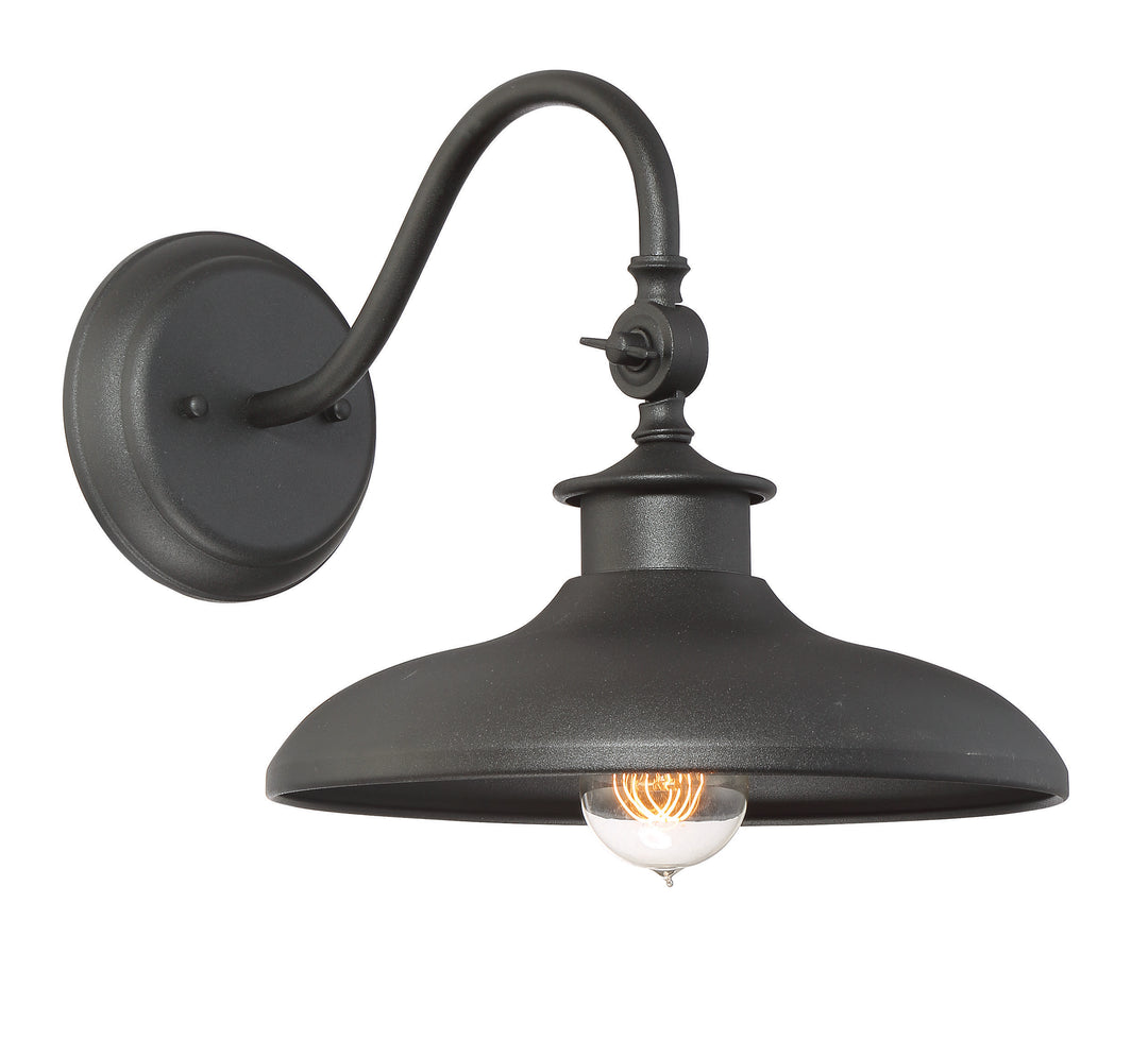 Savoy House Raleigh Outdoor Wall Lantern in Black - Model 5-9584-BK