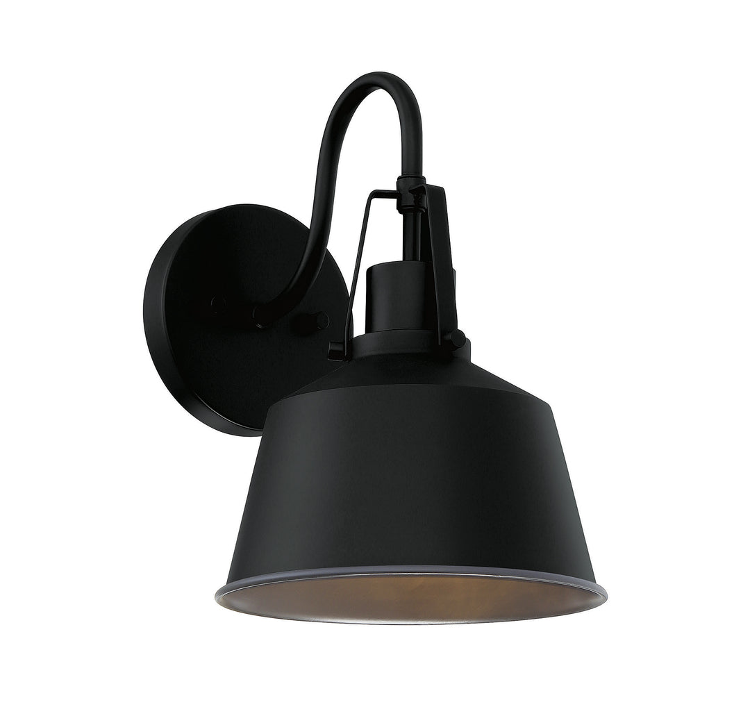 Savoy House 1-Light Outdoor Wall Lantern in Matte Black - Model M50049BK