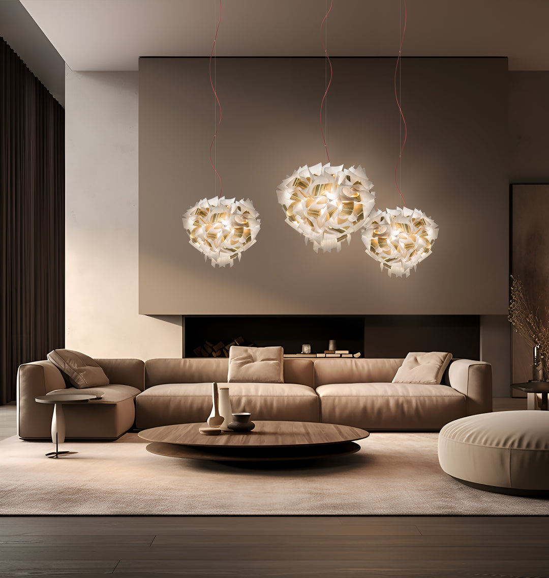 Slamp Veli Aurea Suspension Small - White Gold