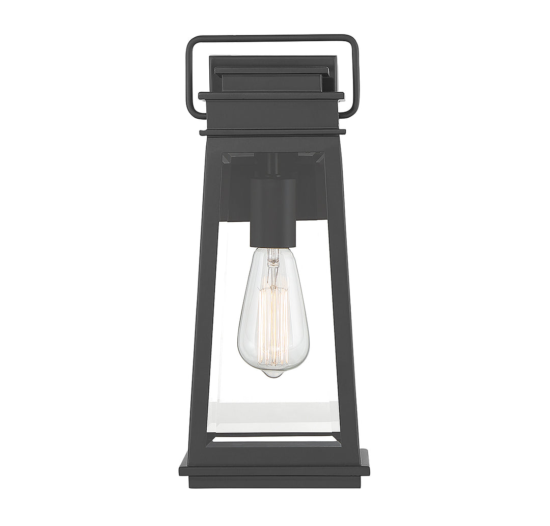 Savoy House Boone Outdoor Wall Lantern in Matte Black