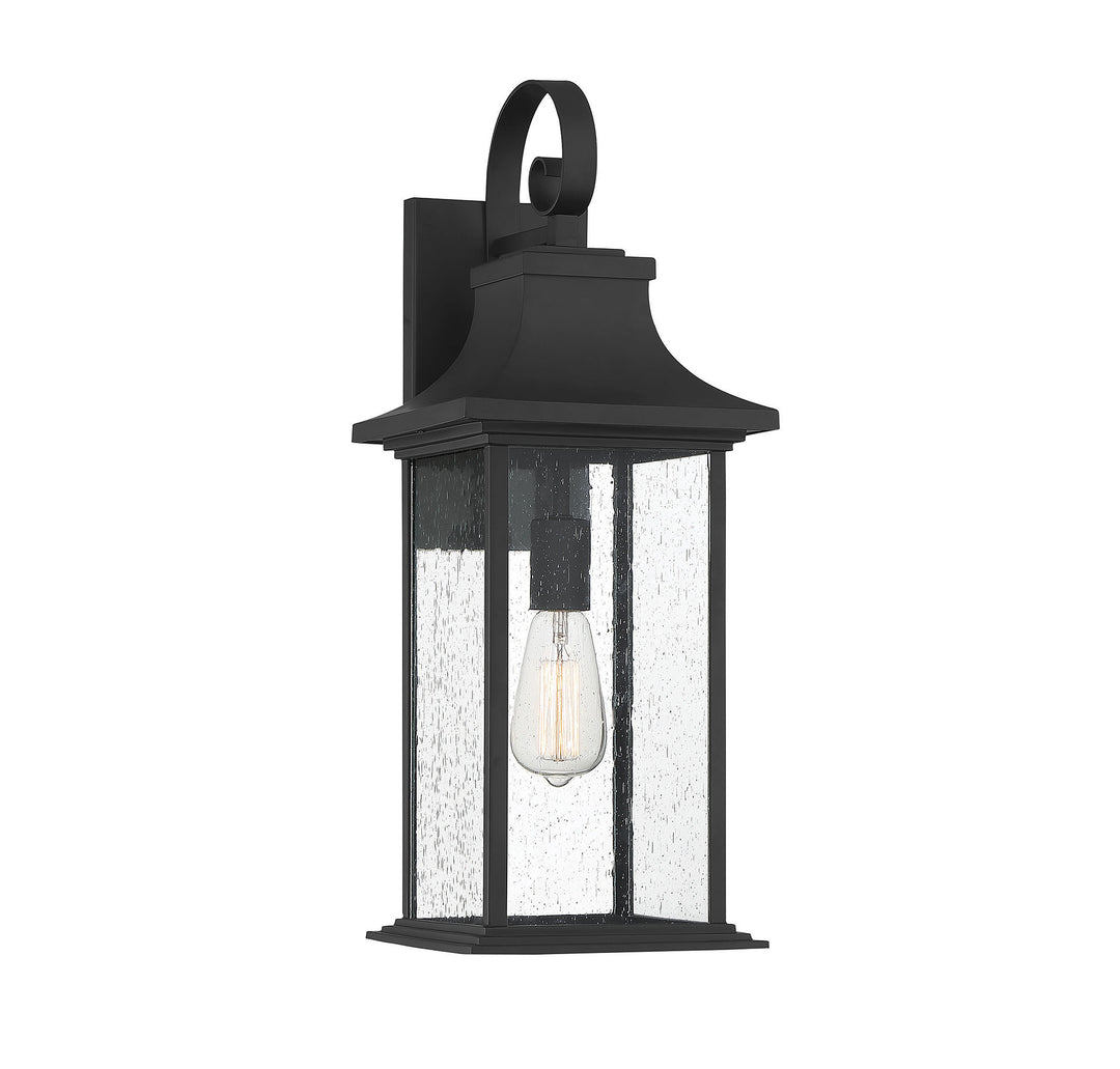 Savoy House Hancock Outdoor Wall Lantern in Matte Black