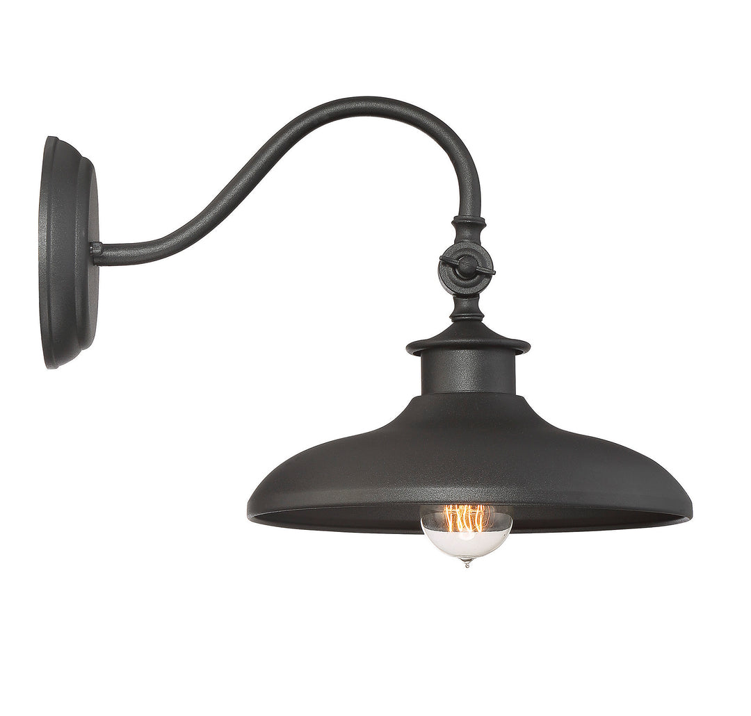 Savoy House Raleigh Outdoor Wall Lantern in Black - Model 5-9584-BK