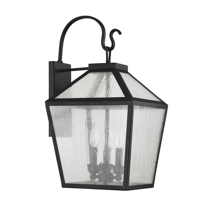 Savoy House Woodstock Outdoor Wall Lantern in Black