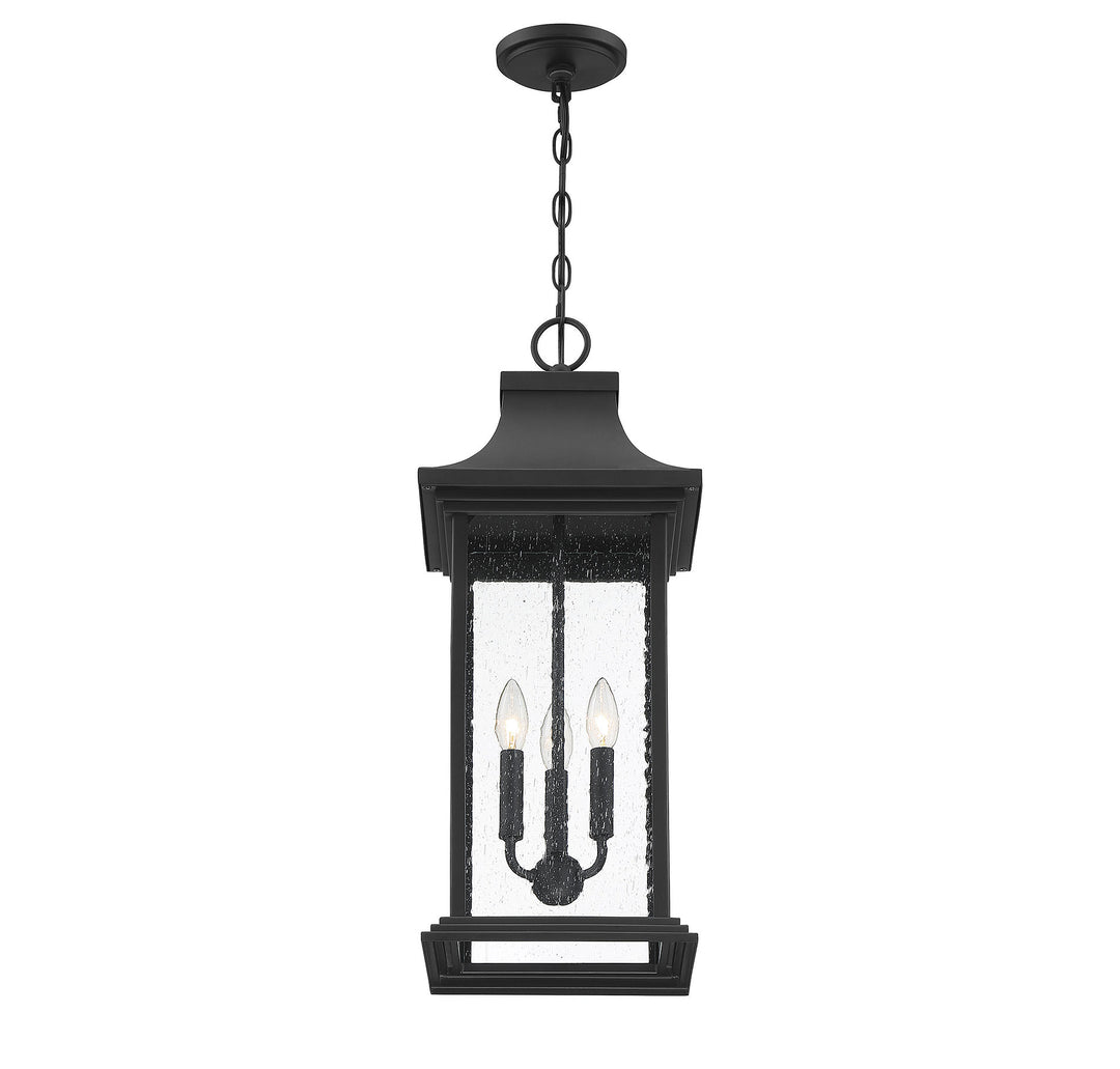 Savoy House Hancock 3-Light Outdoor Hanging Lantern - Model 5-453-BK