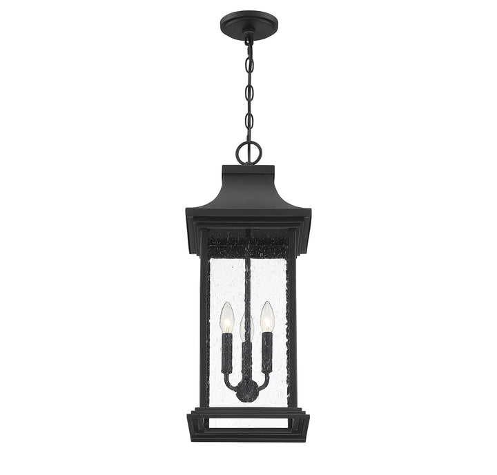 Savoy House Hancock 3-Light Outdoor Hanging Lantern - Model 5-453-BK