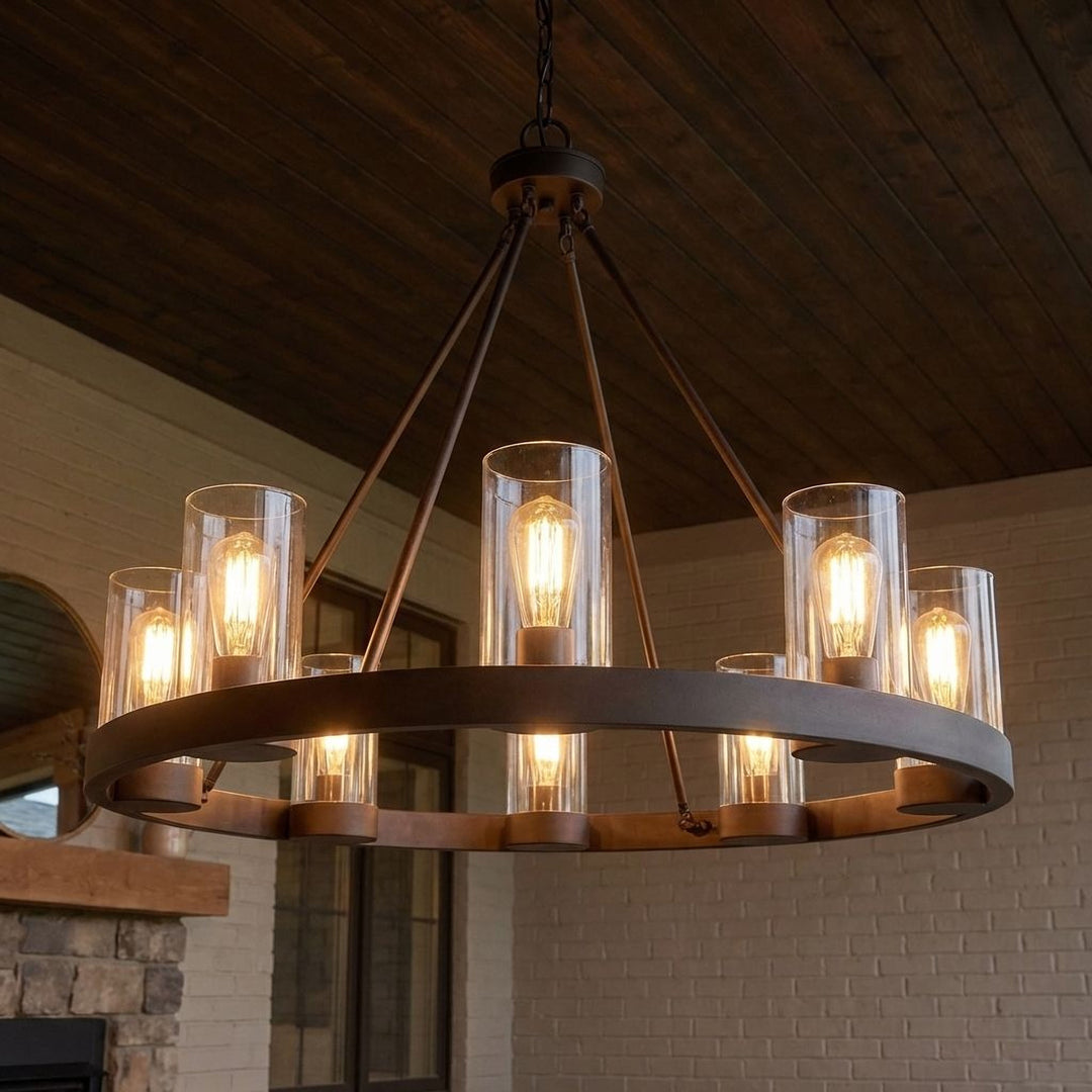 Savoy House Inman 8-Light Outdoor Chandelier - Model 1-1130-8-13