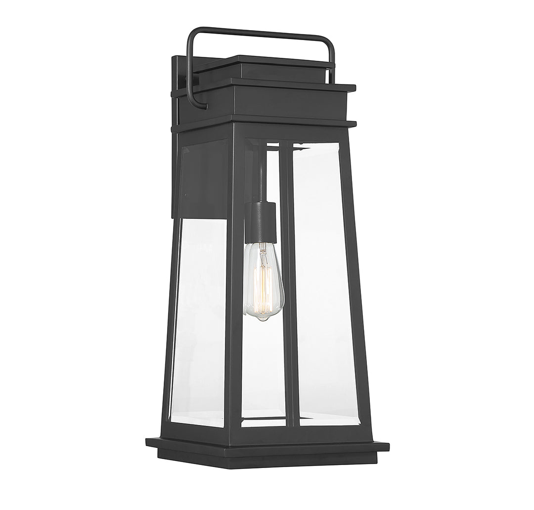 Savoy House Boone Outdoor Wall Lantern in Matte Black