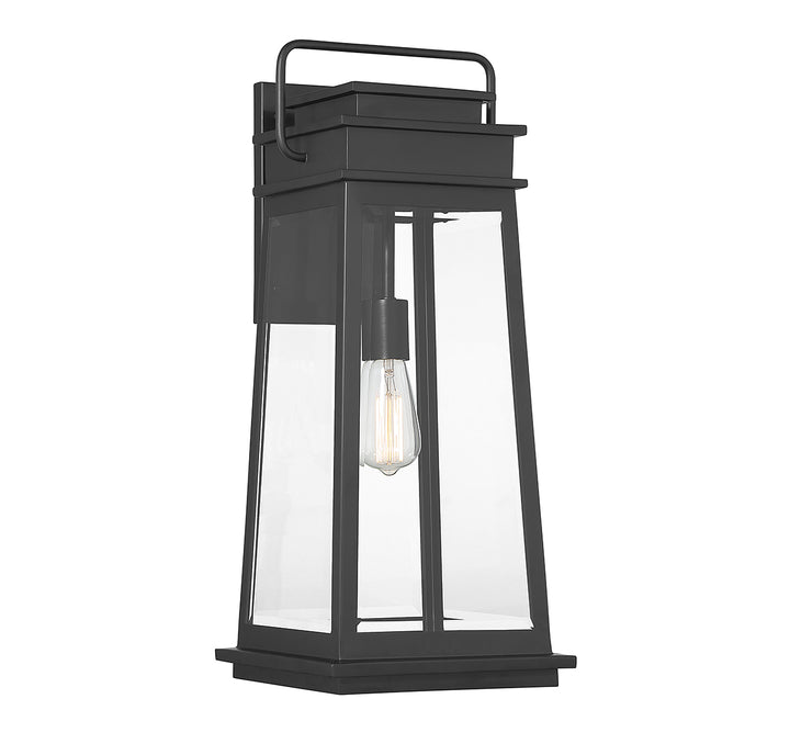 Savoy House Boone Outdoor Wall Lantern in Matte Black