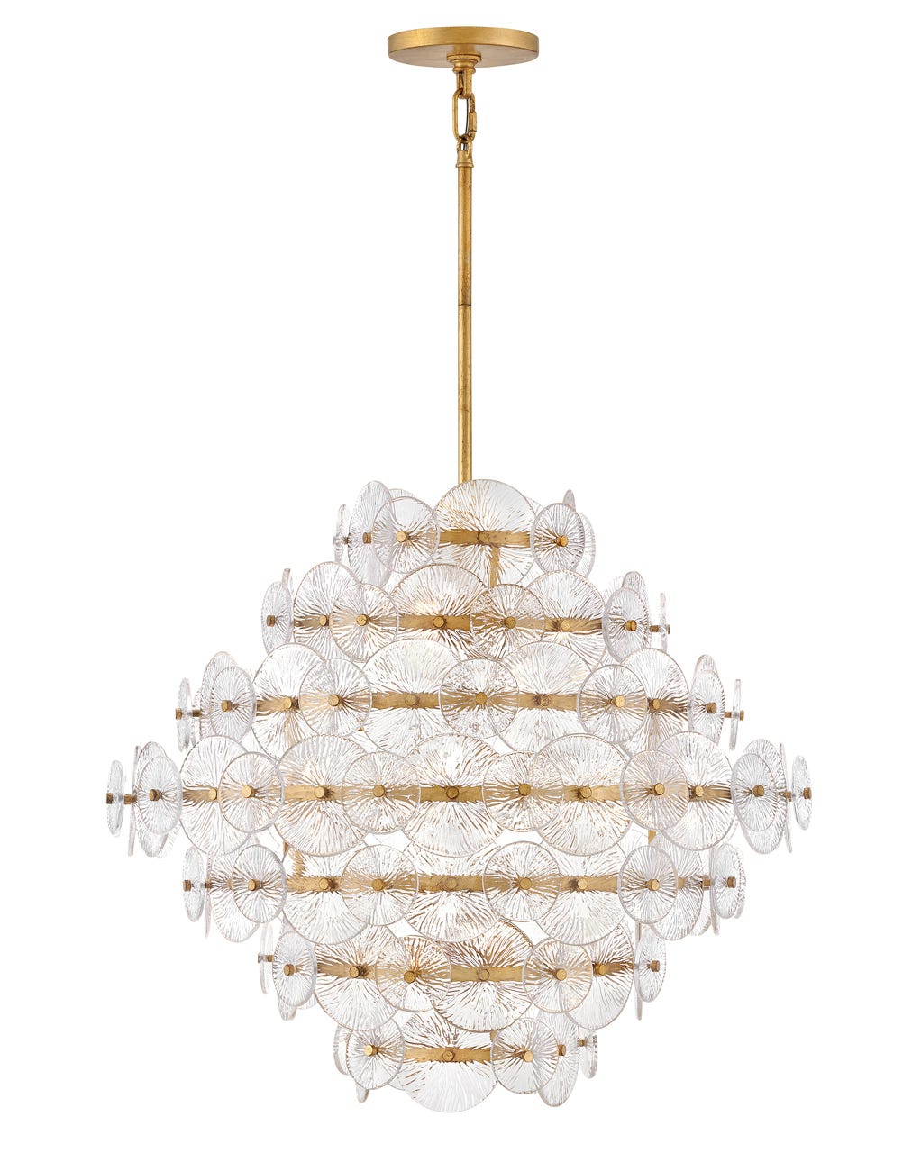 Hinkley Rene Chandelier Chandeliers Hinkley Distressed Brass 28.5x28.5x26.0