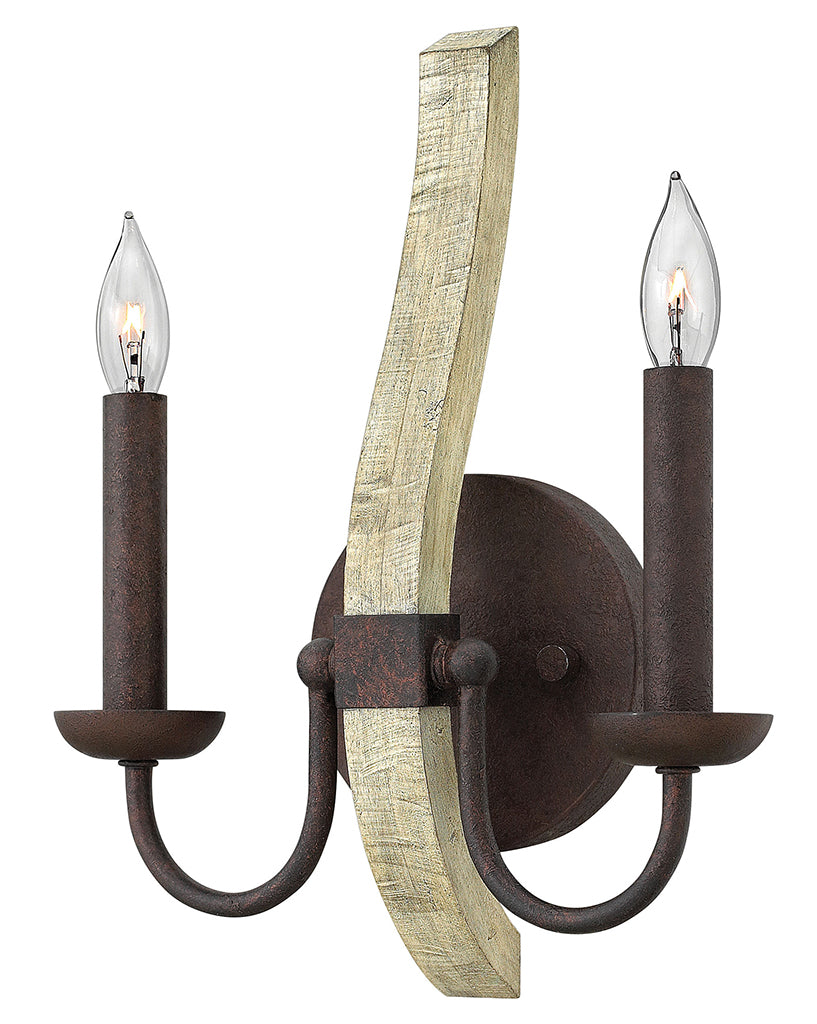Hinkley Middlefield Sconce Sconce Hinkley Iron Rust* 3.5x10.0x13.5 