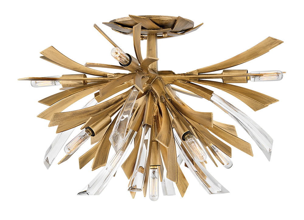 Hinkley Vida Semi-Flush Mount Ceiling Semi Flush Mounts Hinkley Burnished Gold 24.0x24.0x14.5 