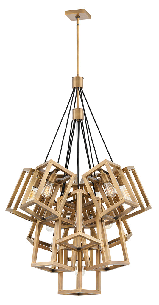 Hinkley Ensemble Chandelier Chandeliers Hinkley Brushed Bronze* 32.5x32.5x52.5 