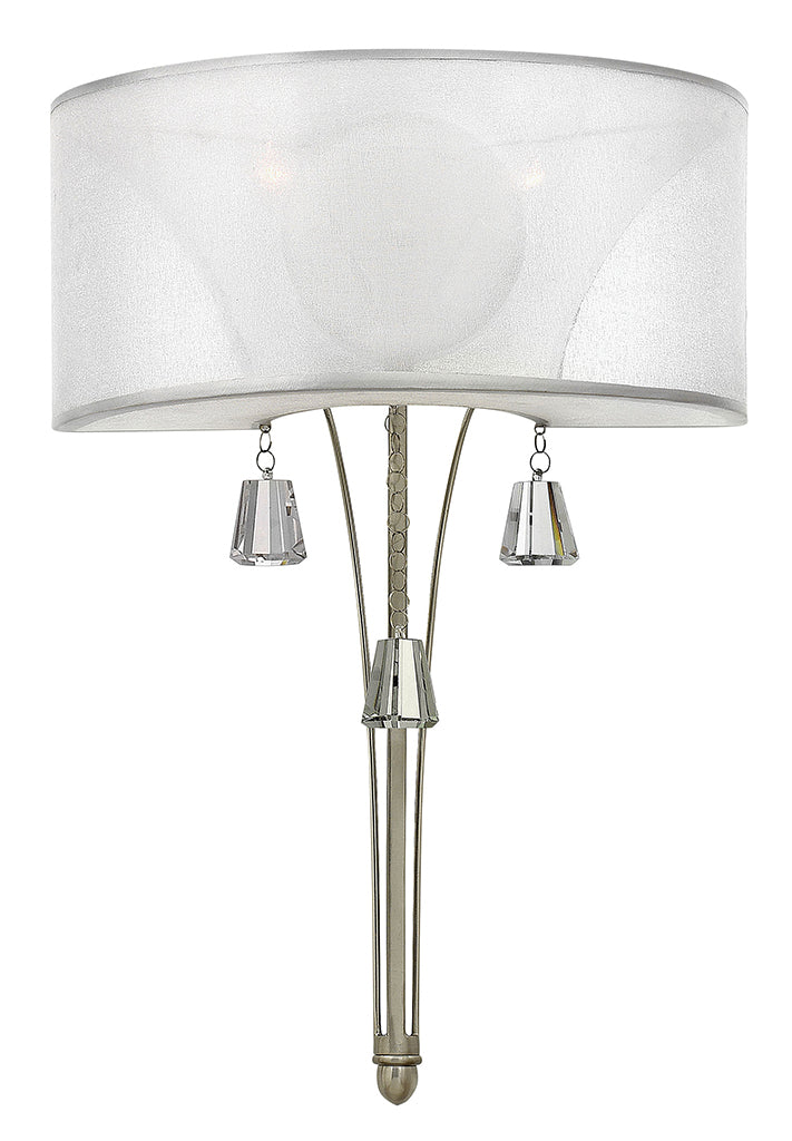 Hinkley Mime Sconce Sconce Hinkley Brushed Nickel* 7.0x14.0x20.5 