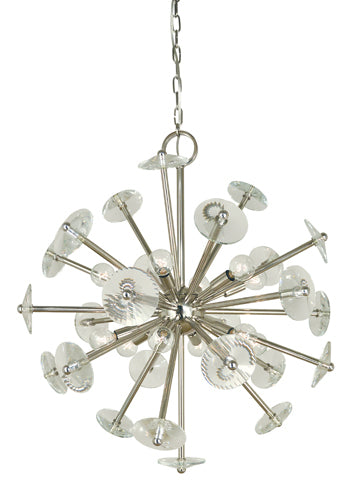 Framburg 12-Light Polished Nickel Apogee Chandelier