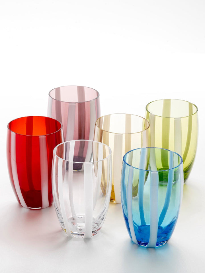 Zafferano America Gessato Tumbler (Assorted Set of 6)