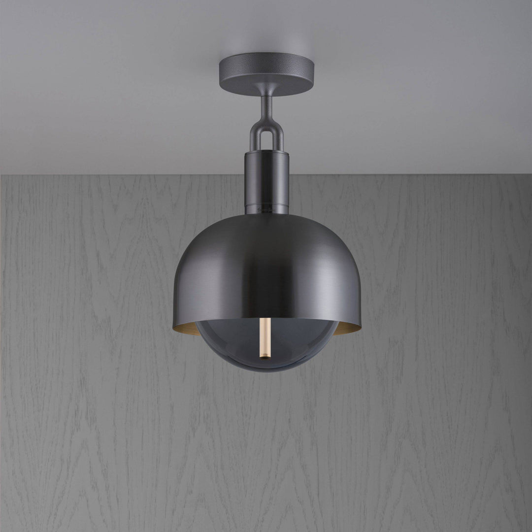 Buster + Punch Forked Ceiling Linear Light with Shade/Globe