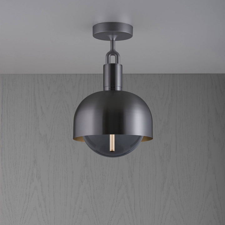 Buster + Punch Forked Ceiling Linear Light with Shade/Globe