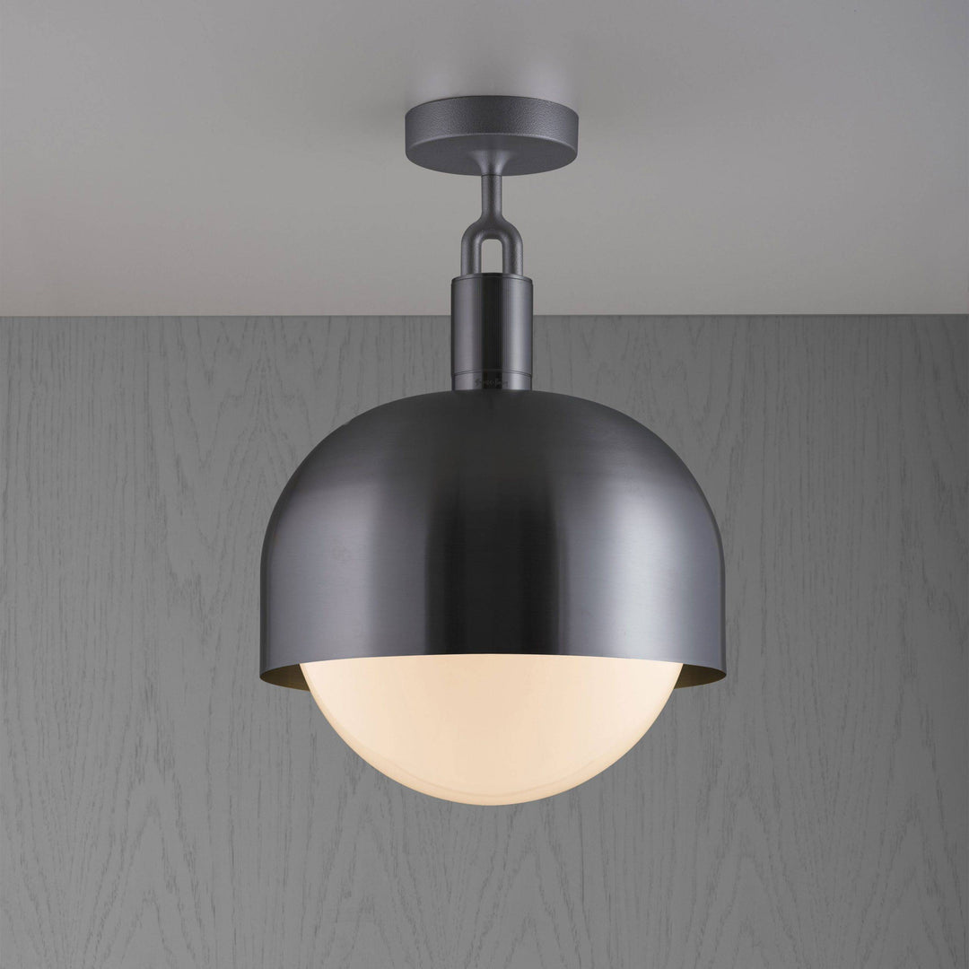 Buster + Punch Forked Ceiling Linear Light with Shade/Globe