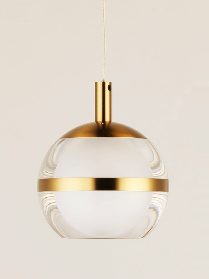 ET2 Swank 4.5" LED Single Pendant in Brass