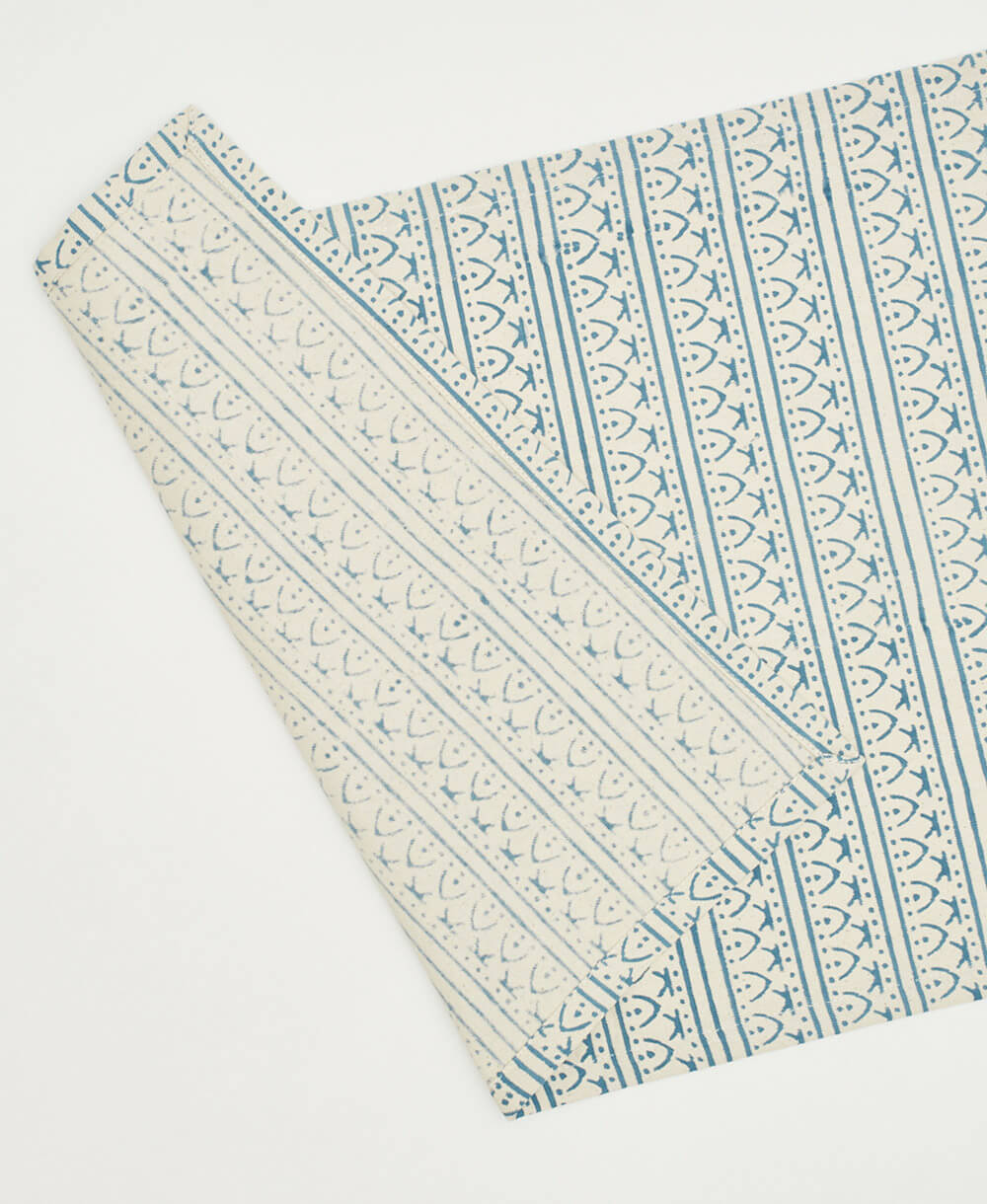 Anchal Graphic Block Print Cotton Placemats - Set of 2 | Cobalt PMGSCA Kitchen Anchal   