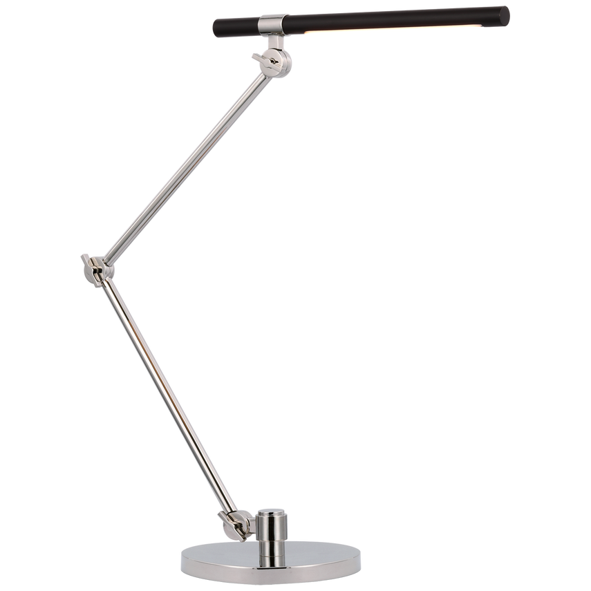 Visual Comfort & Co. Heron Large Desk Lamp Table Lamps Visual Comfort & Co. Hand-Rubbed Antique Brass and Matte Black  