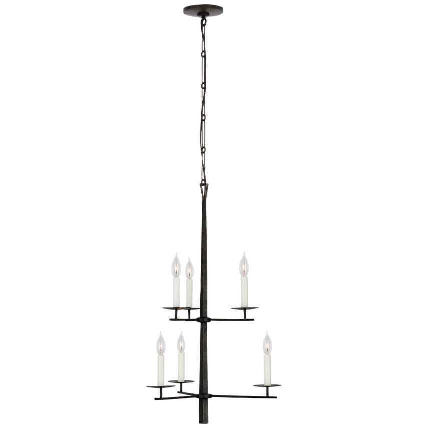 Visual Comfort & Co. Arnav Small Two-Tier Entry Chandelier