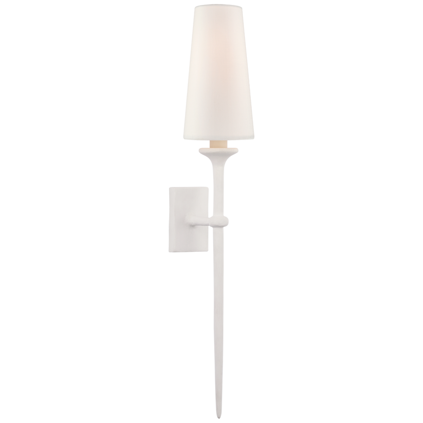 Visual Comfort & Co. Iberia Single Sconce Wall Sconces Visual Comfort & Co. Burnished Silver Leaf  