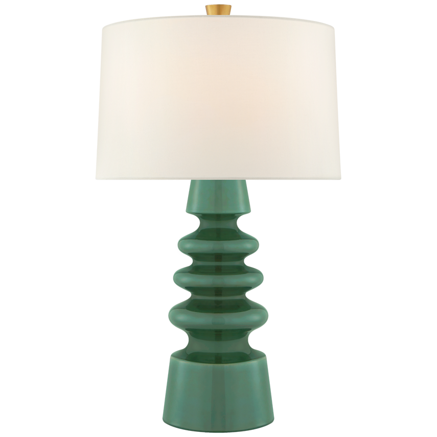 Visual Comfort & Co. Andreas Medium Table Lamp Table Lamps Visual Comfort & Co. White Crackle  