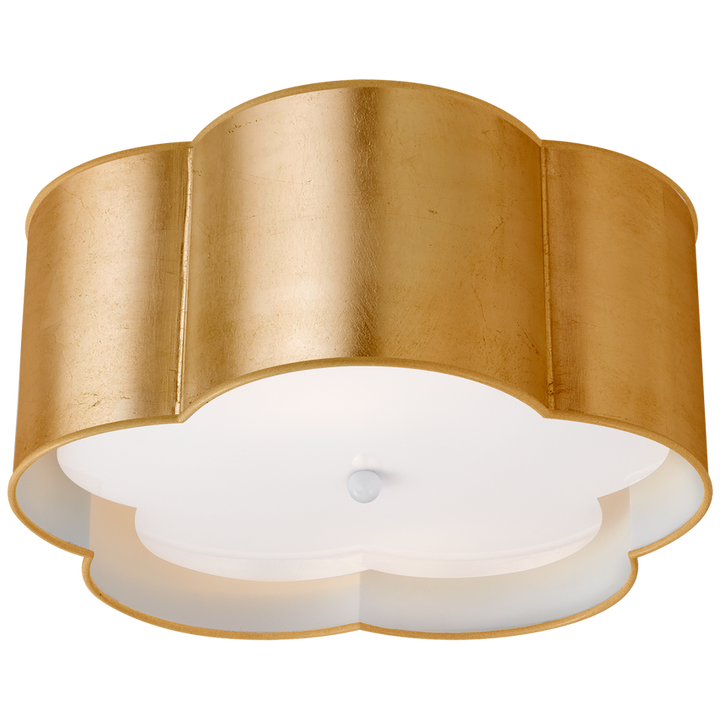 Visual Comfort & Co. Bryce Medium Flush Mount Ceiling Flush Mounts Visual Comfort & Co. French Navy and White  